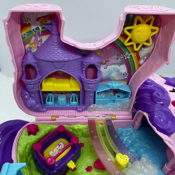 2020 Polly Pocket Koala & Pocket Unicorn Party play set. Missing some pieces - Picture 9 of 9